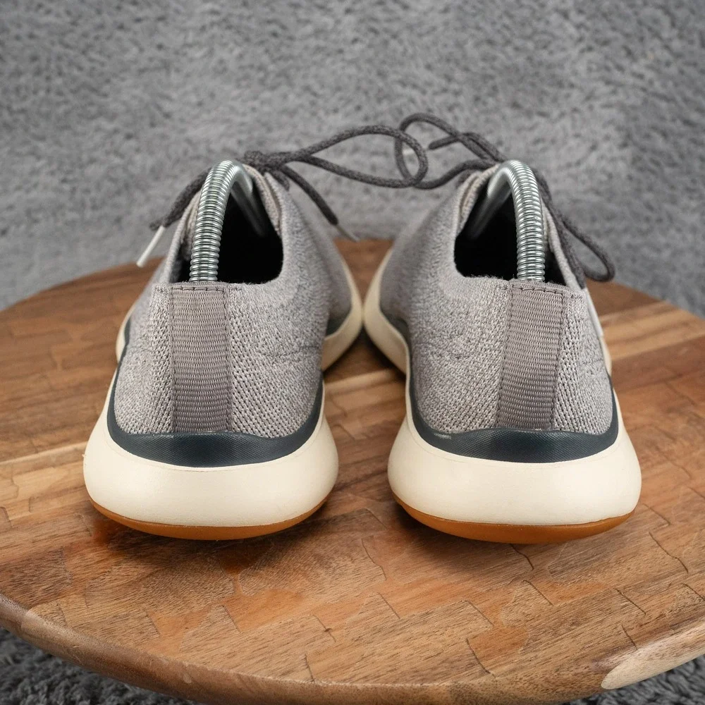 Cole Haan Grand Troy Mens Size 9 (M) Wingtip Oxford Cool Gray Knit Casual Dress